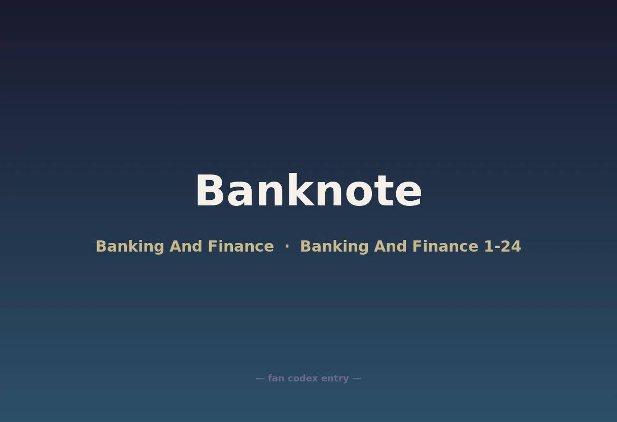 Banknote