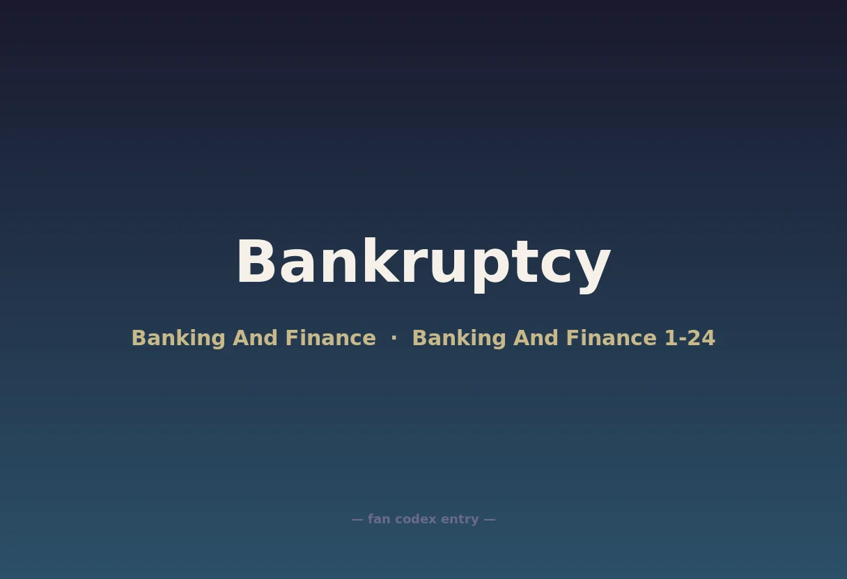 Bankruptcy