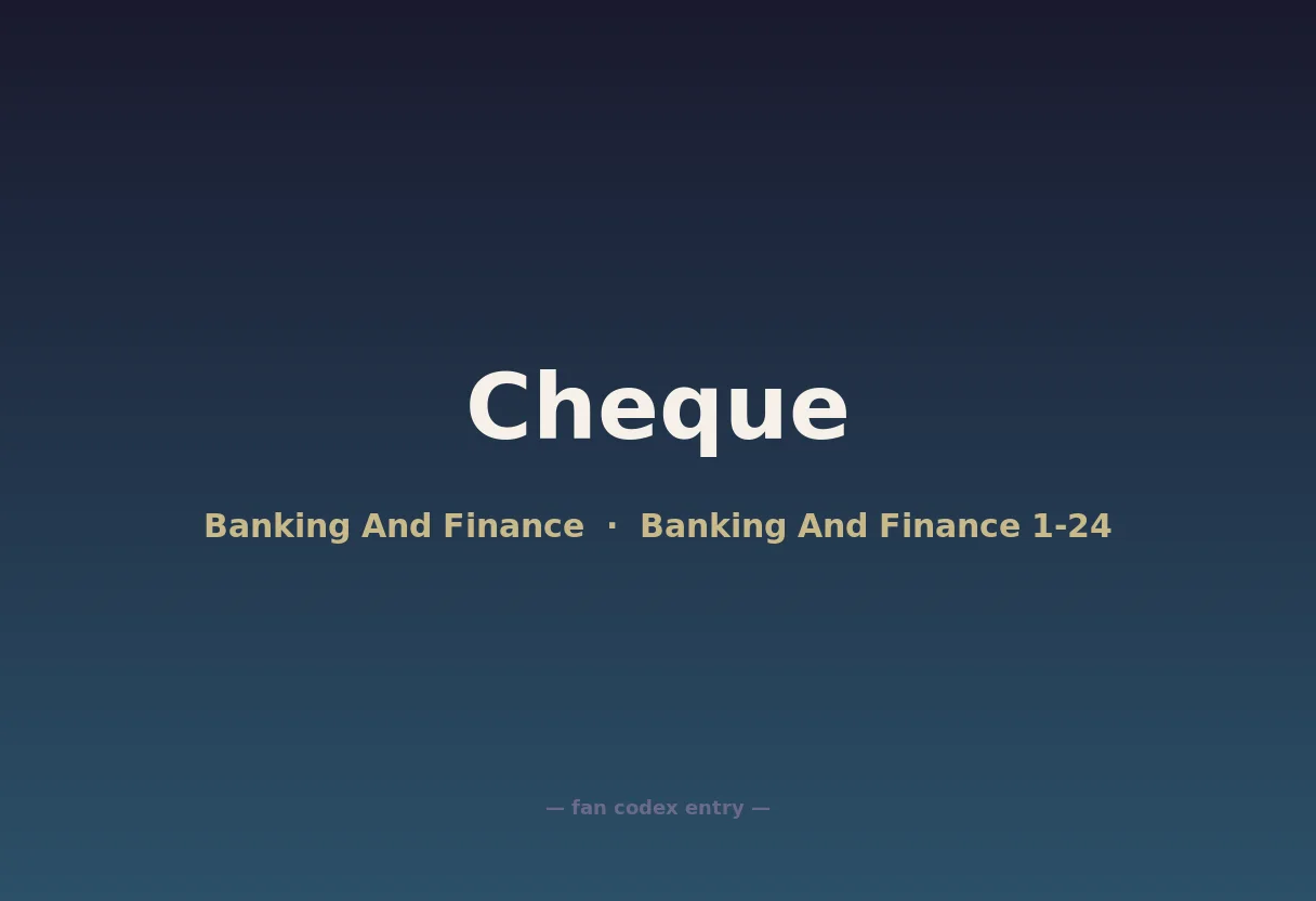 Cheque