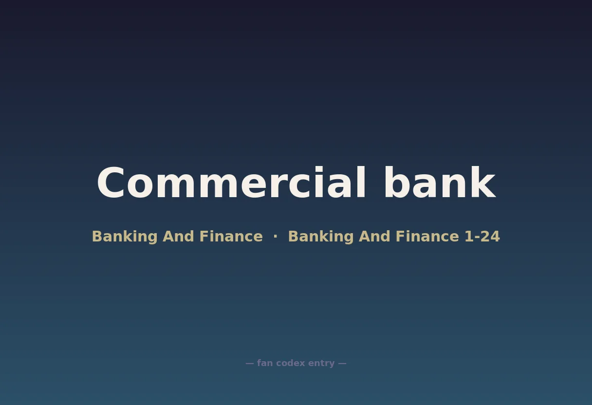 Commercial bank