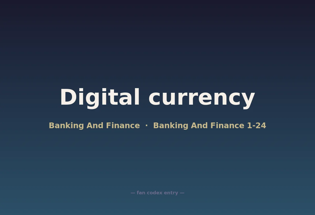 Digital currency