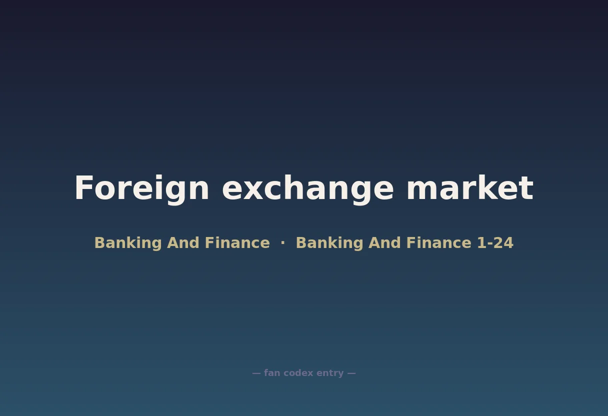 Foreign exchange market
