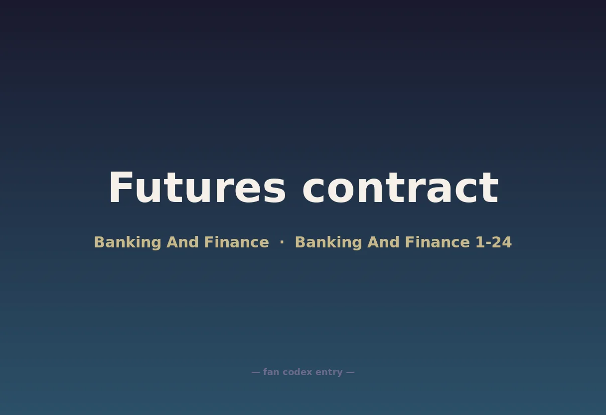 Futures contract