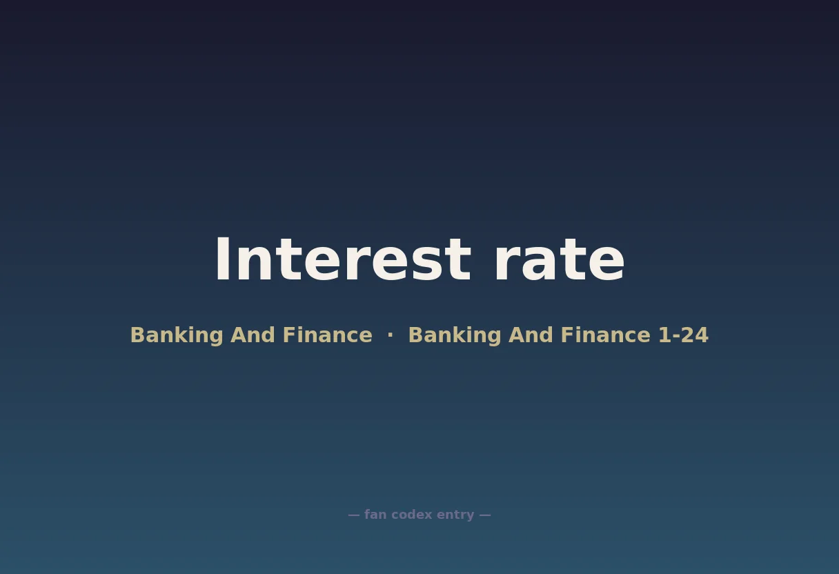 Interest rate