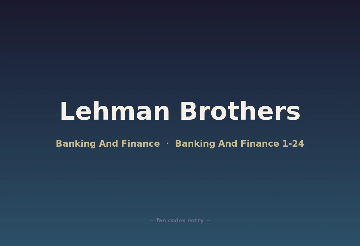 Lehman Brothers