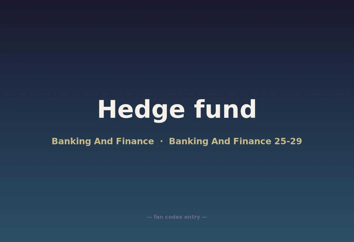 Hedge fund
