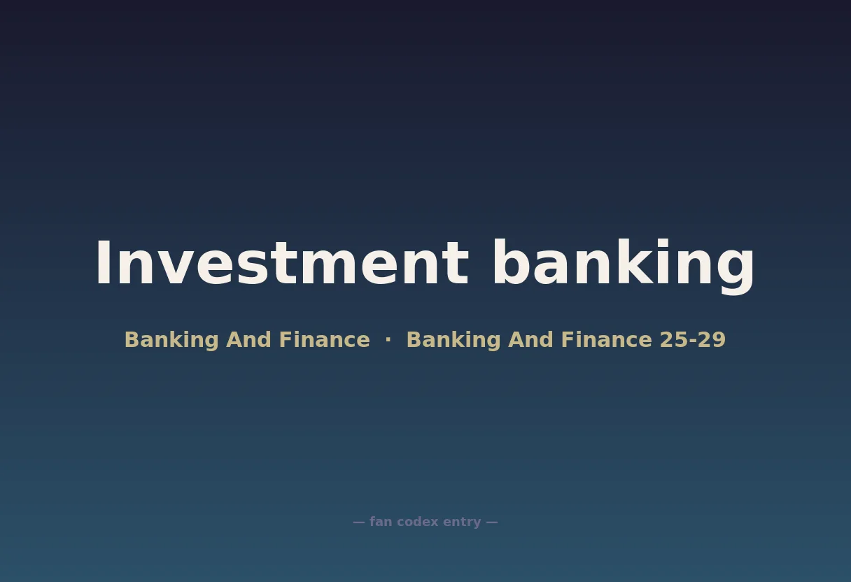 Investment banking